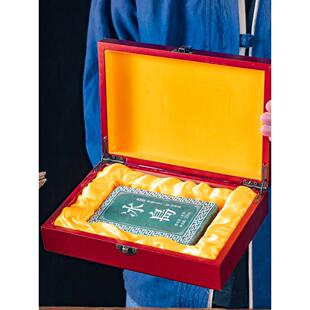 高端木制普洱茶砖包装盒250g老白茶砖茶空礼盒半磅木盒收纳盒