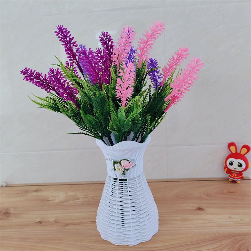 仿真花塑料花薰衣草套装客厅茶几餐桌桌面摆件书房工艺品摆设饰品