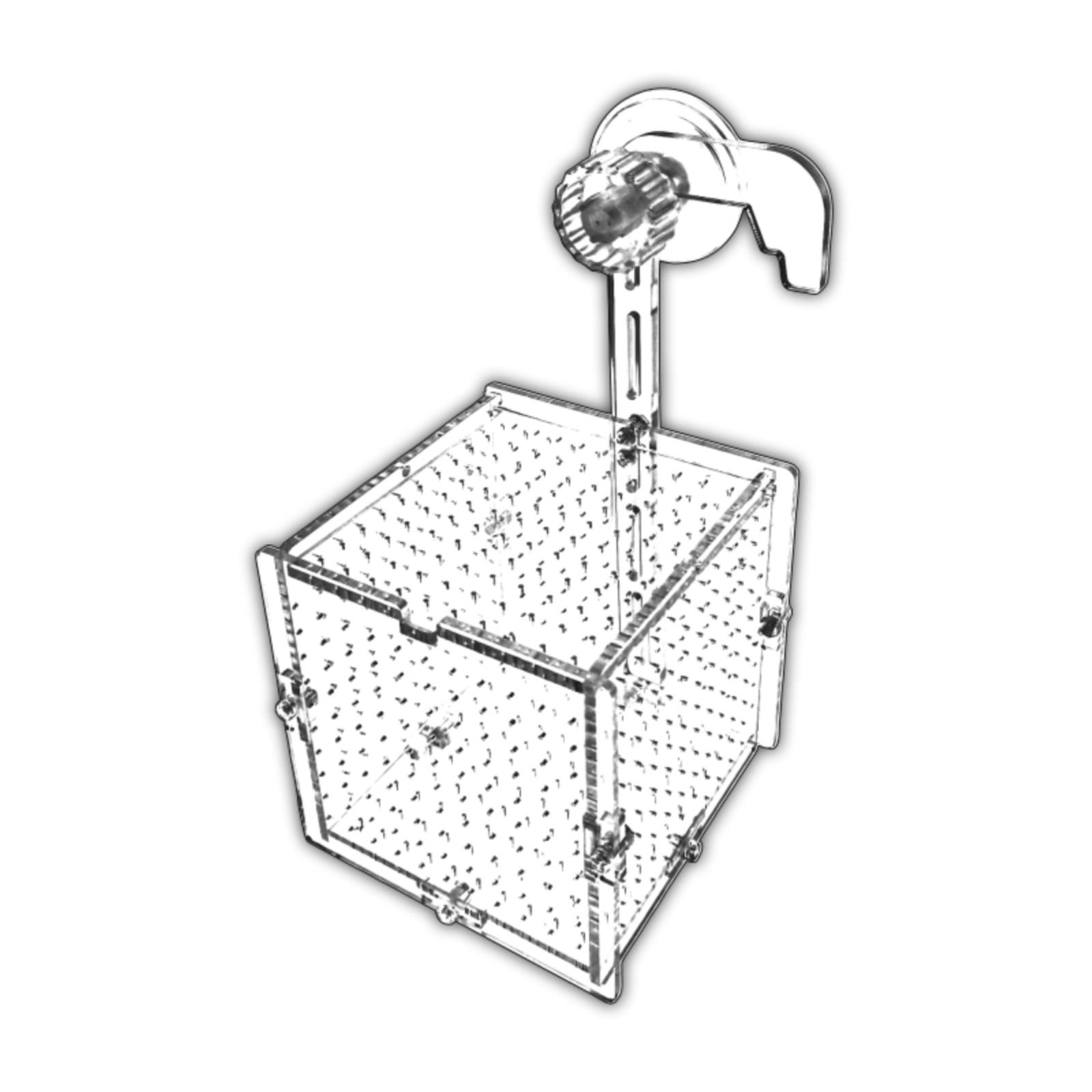 水族鱼缸隔离盒孔雀繁殖盒透明亚克力孵化盒保护乌龟小苗幼鱼产房