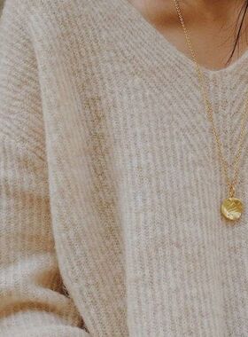 XBK毛衣链两用不规则佩戴中长款