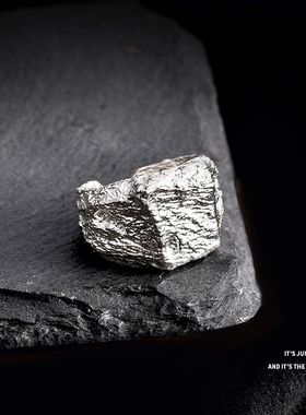 XBK戒指面纹理风INS潮冷淡设计