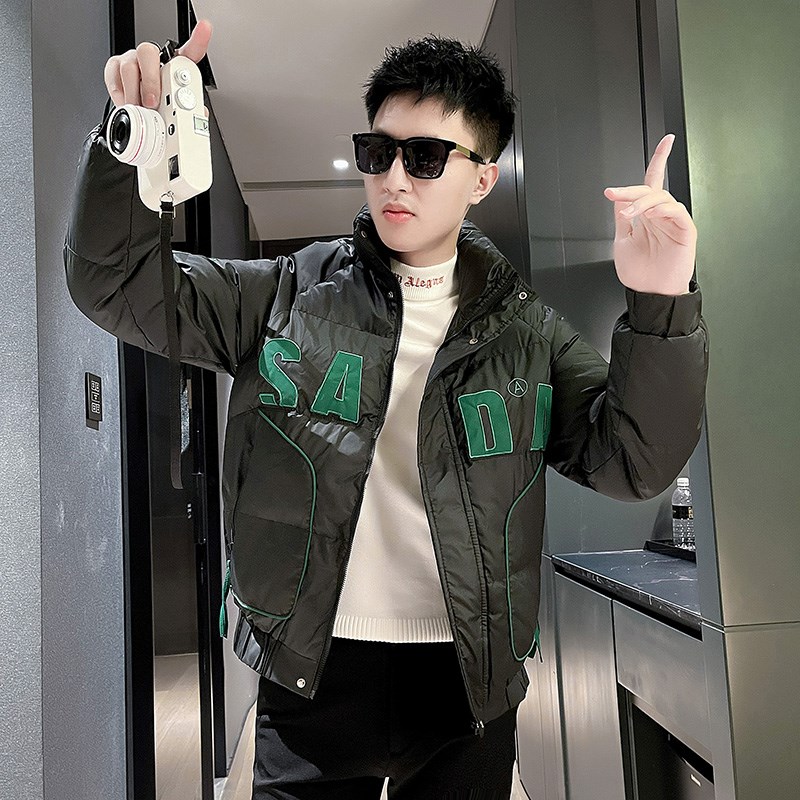 秋冬季羽绒棉服男款修身潮牌加厚保暖棉衣2024新款高级感痞帅外套