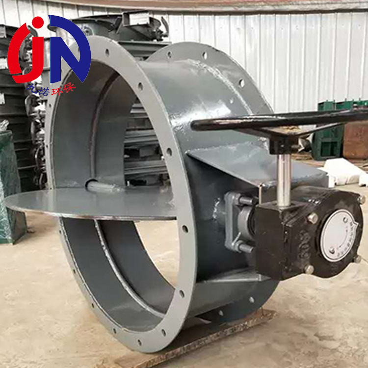 定制手动涡轮风门 电动翻板阀烟气管道风机用调节风量气动挡板阀