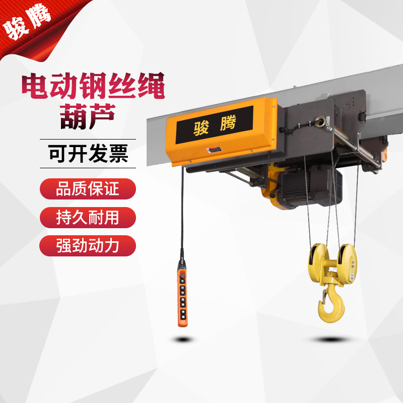 RY钢丝绳电动葫芦欧式电动葫芦吊机电动提升机跑车一体多吨位