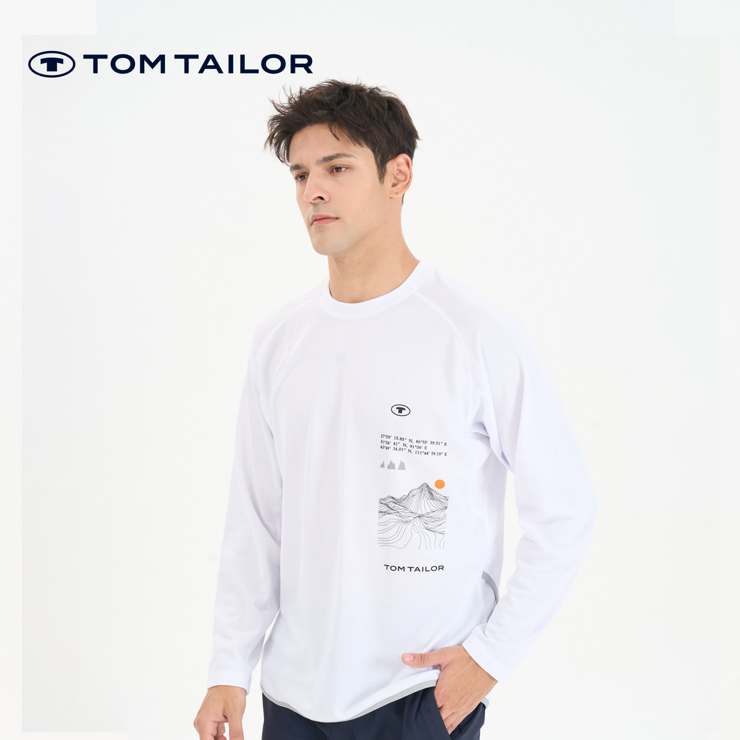 汤姆泰勒春秋新款圆领套头卫衣