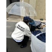 韩国ins风 顽季 果 简约字母印花宽松休闲套头加绒卫衣女上衣秋冬