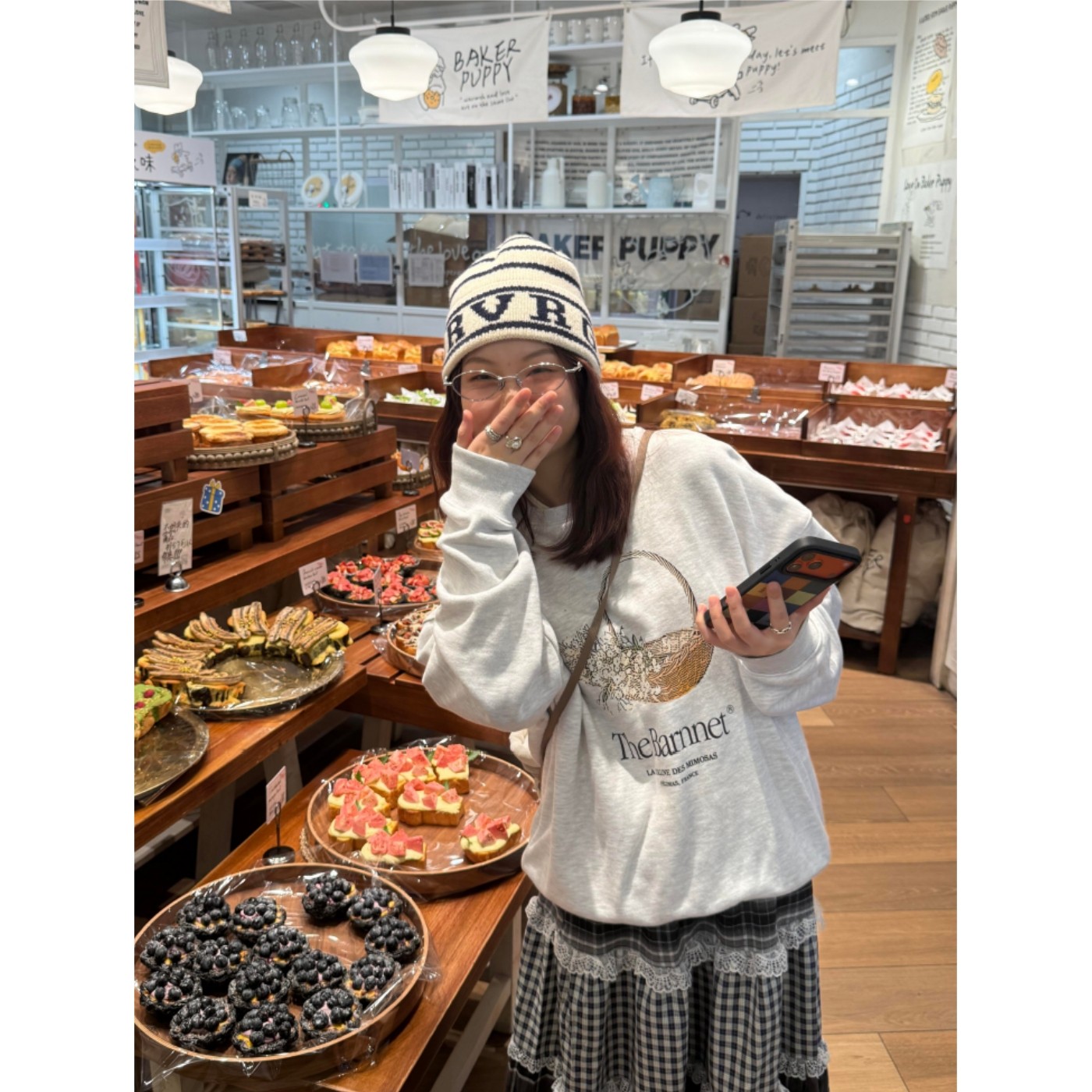 顽季果 韩国小众~简约清新花篮字母印花宽松圆领加绒卫衣女上衣秋,女装/女士精品,卫衣/绒衫,淘宝优惠券,粉丝福利购,淘宝优惠卷