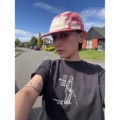 美式 T恤上衣夏 男女款 设计感 艺术家漫画卡通手绘印花宽松圆领短袖