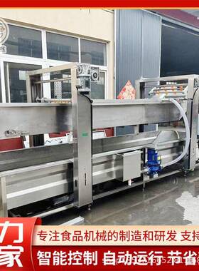 自动连续式贡菜加工流水线大型山野菜加工设备商用草莓气泡清洗机