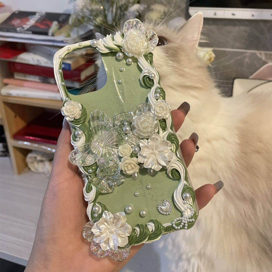 奶油胶手机壳diy材料包套