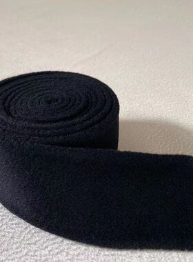 黑色双面呢羊绒大衣腰带装饰通用羊毛呢大衣配饰配件蝴蝶结百搭女