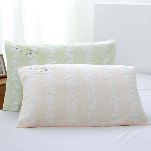 2条纯金号棉枕巾一对柔软厚实透气精美高雅绣花A类情侣家用宿舍