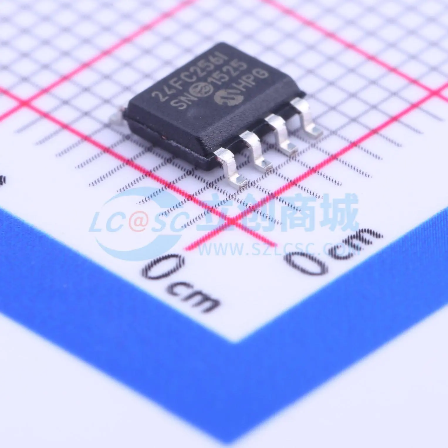 EEPROM 24FC256T-I/SN SOIC-8 256Kbit 1MHz 原装正品 - 实物图