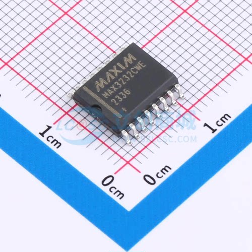 RS232芯片 MAX3232CWE+T SOIC-16-300mil 收发器