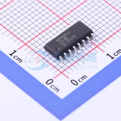 模数转换芯片ADC MCP3208-BI/SL SOIC-16 原装正品