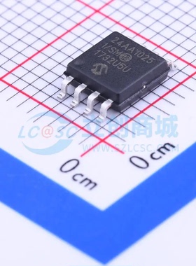 EEPROM 24AA1025-I/SM SOIC-8-208mil 1Mbit 400kHz 原装正品