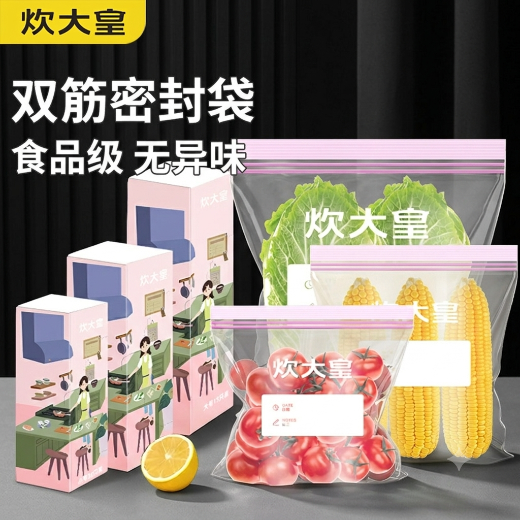 炊大皇保鲜袋食品级密封袋
