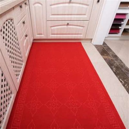 整卷过道舞台地毯防滑楼梯长条大红色茶几毯结婚用商铺门垫耐磨垫