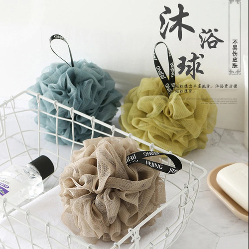 高档沐浴球大号新款浴花柔软不