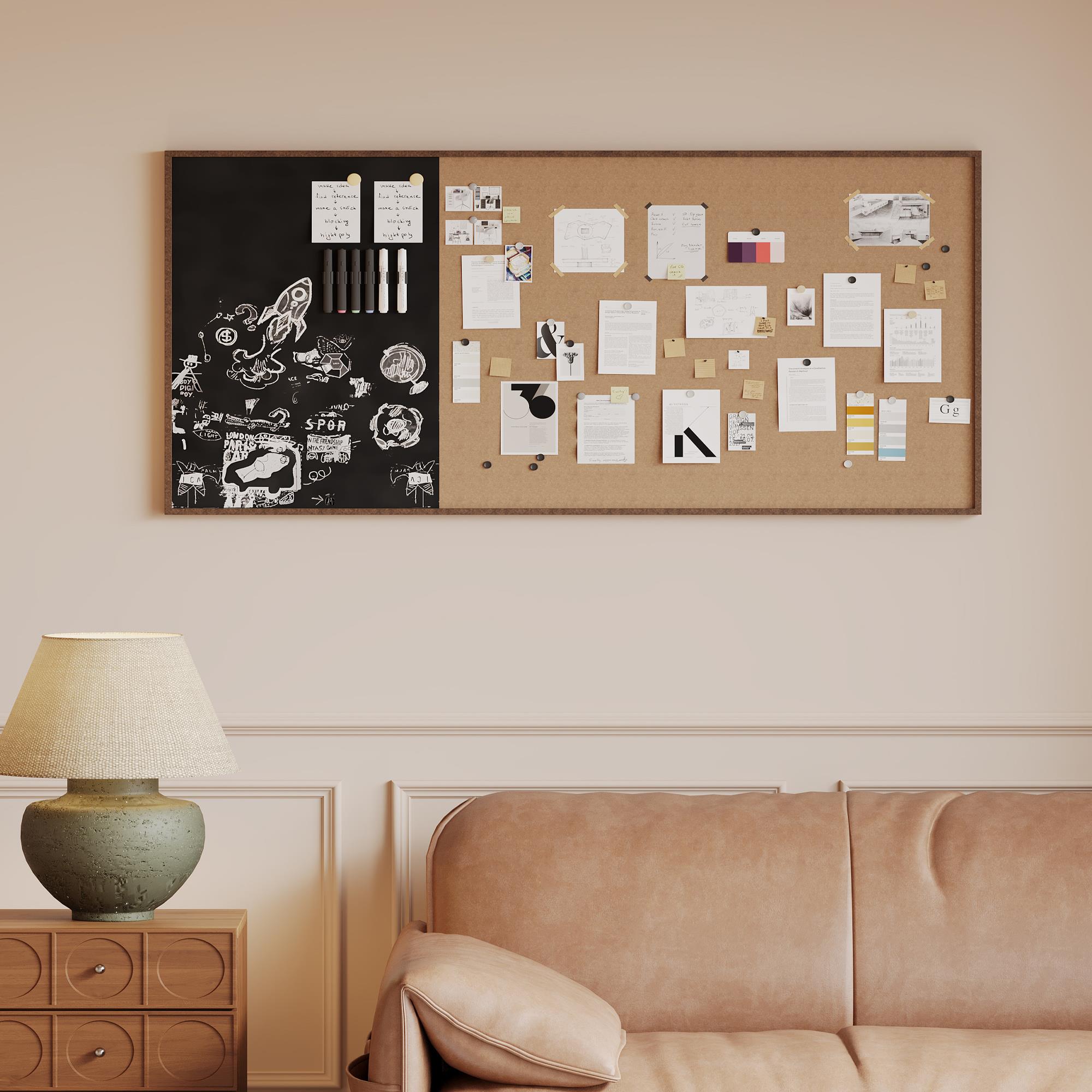 磁吸毛毡板墙贴照片墙软木板墙上装饰羊毛毡幼儿园教室留言背景板