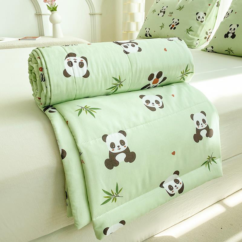 人造棉夏凉被棉绸夏被苏香绸夏凉被舒香绸空调被双人夏季绵绸薄被