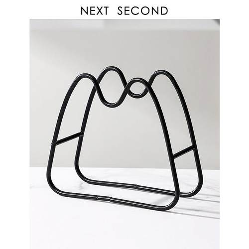 下一秒 吐骨碟收纳架厨房整理架碟子餐碟沥水底座ins创意轻奢963