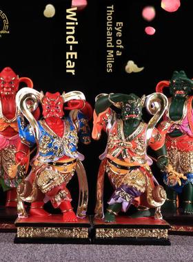 千里目顺风耳妈咪门神守护一般树脂佛像风水镇屋桌面装饰