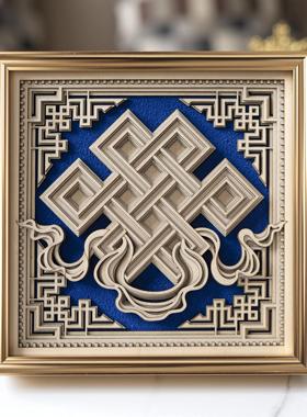 梯木叠雕原创意桌面摆件装饰艺术家居禅意木质手工艺品送朋友礼物