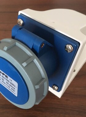 新款TYPE-1132 IP67防水明装式航空工业插座3芯16A 2P+E 220V 6H