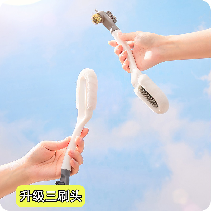 3头长柄鞋刷子起泡纤维软毛小白鞋家用去污清洁刷洗鞋神器不伤鞋,标准件/零部件/工业耗材,输送带/传送带,淘宝优惠券,粉丝福利购,淘宝优惠卷