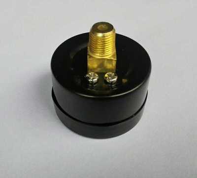 40MM 轴向背后接口螺纹压力表 y-40-z 0-150psi 0-10bar螺纹PT1/8