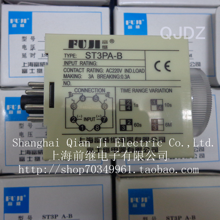 全新原装FUJI/富继ST3PAA JSZ3PA 24V 220V 时间继电器