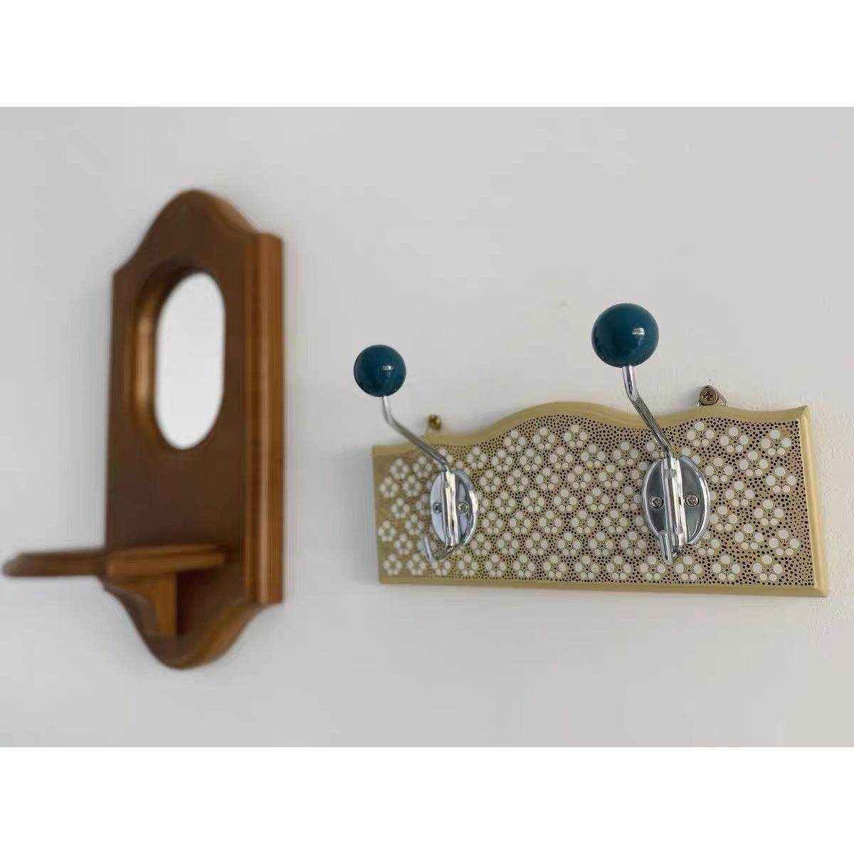 韩国ins风实木双头衣帽挂钩法式Vintage壁挂衣帽架民宿店铺装饰,收纳整理,木质衣架,淘宝优惠券,粉丝福利购,淘宝优惠卷