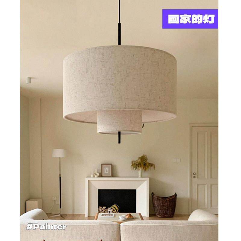 法式中古New works客厅饭厅丹麦北欧侘寂风民宿布艺灯卧室吊灯,家装灯饰光源,餐厅吊灯,淘宝优惠券,粉丝福利购,淘宝优惠卷