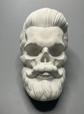 万圣节创意艺术骷髅潮流摆件石膏像扩香石桌面整蛊礼品酒吧装饰品