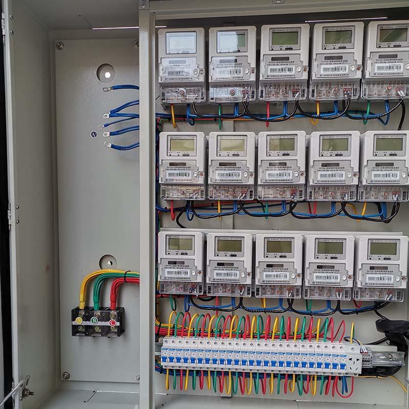 厂家直供不锈钢电表箱 低压防雨水配电箱柜 多表位多户电表柜