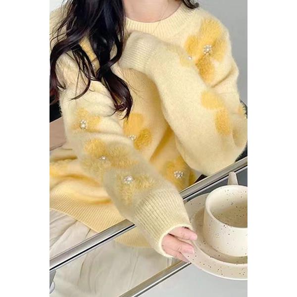 秋冬新款韩版宽松慵懒风钉