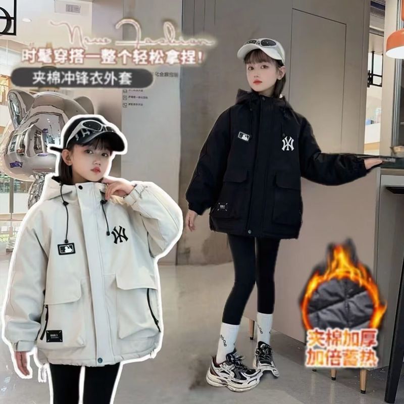 女童加棉外套冬装服2025新
