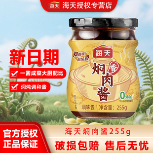 海天焖肉酱255g瓶装 家用炖肉烧肉腌制去腥增香烹饪调味料烧烤酱料