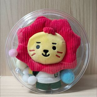 圆形娃包10厘米包圆形可挂玩偶毛绒收纳包莱阳外出透明包ins风
