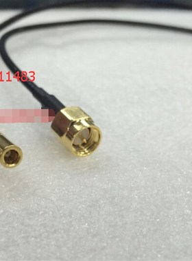 射频SMA/SSMBJK黑色进口RG316跳线 SMA转SSMB母特殊高频50欧姆线