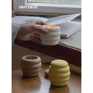 DECO蜜蜂香薰香氛蜡烛大豆蜡家用室内陶瓷礼物摆件留香 URFF