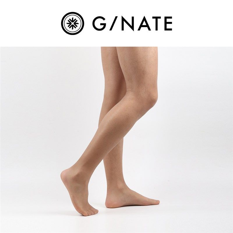 及图GNATE 男士一线档连裤袜脚尖透明隐形0.1D超透薄3双长筒丝袜