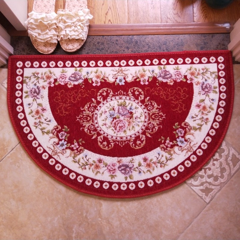 新年喜庆红色半圆形门垫提花布艺入户脚垫客厅门厅地垫可机洗门毯,居家布艺,家用脚垫,淘宝优惠券,粉丝福利购,淘宝优惠卷