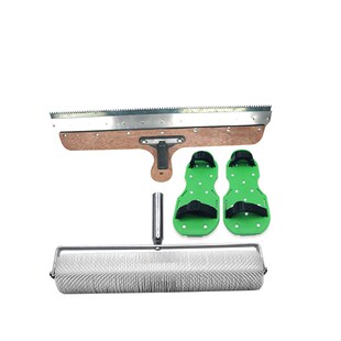 自流平水泥地坪漆平环氧刮板放气消泡滚筒刷施工专业工具钉耙钉鞋