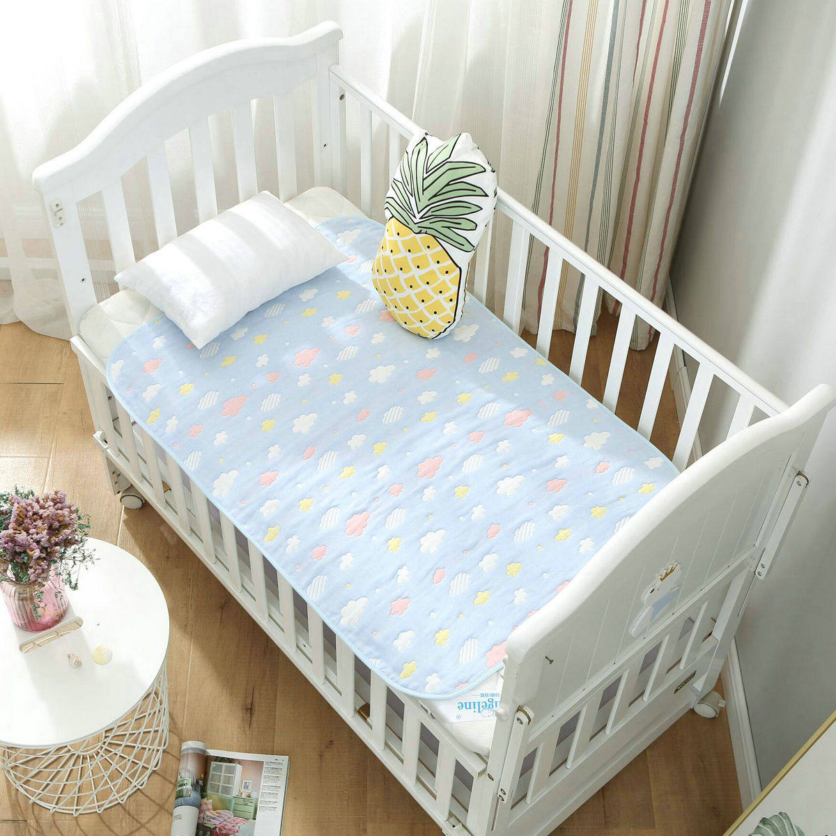 全棉纯棉新生婴儿隔尿垫防水可洗透气纱布宝宝隔尿垫全棉防漏水