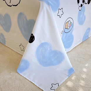 卡通床单单件1米5儿童单人被单全棉炕单三件套2024新款可爱