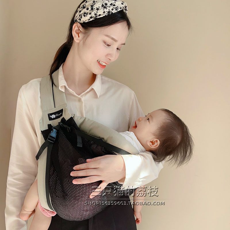 新生婴儿背带宝宝横前抱式单肩背巾大童春夏外出竖抱轻便抱娃神器