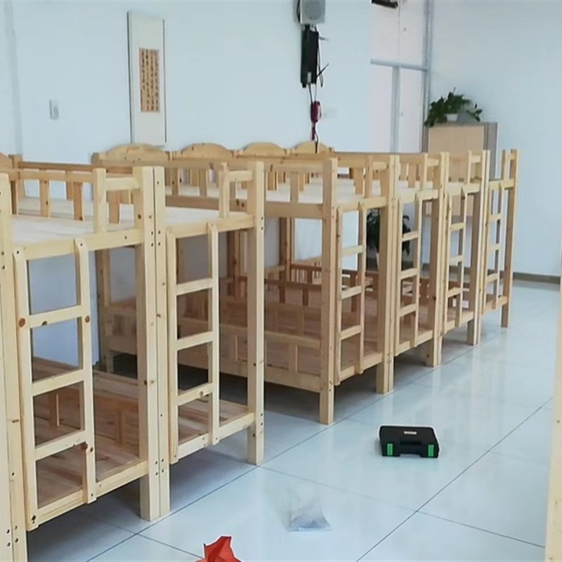 学生午托床松木床上下铺高低床午休上下床实木午托床