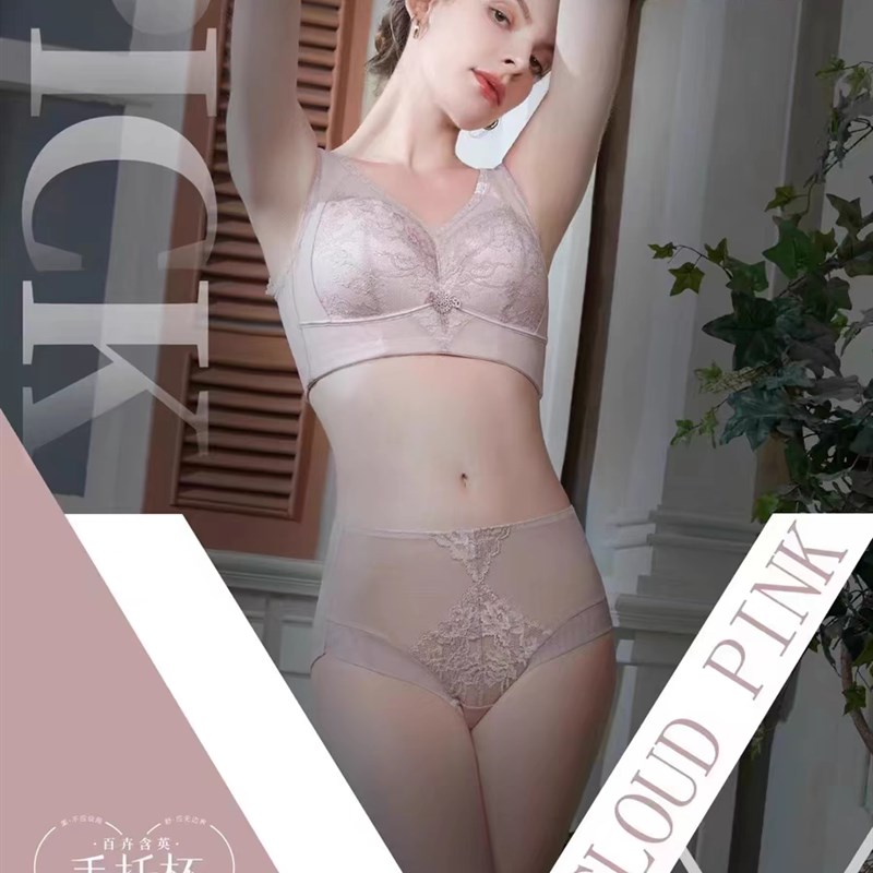 梵歌佰棠F42356无钢圈薄款全罩杯大胸显小文胸防下垂调整型内衣女